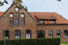 Das zentrale Gebäude der Domäne, das Gutshaus.